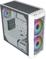 Корпус без блока питания Cooler Master MasterCase HAF 500P, USB3.0x2, USB3.2x1(TypeC), 2x200ARGBFans, 2x120Fan, White, Full Tower, w/o PSU