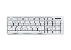 Клавиатура проводная Dareu LK185 White (белый), мембранная, 104 клавиши, EN/RU, 1,8м, размер 440x147x22мм