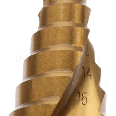 Сверло по металлу ступенчатое ТИТАН 4,0-32,0 мм 102 mm 65 HRC Р6М5 TiN Kranz