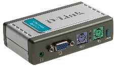 Переключатель D-Link KVM-121 Переключатель на 2 компьютера (кабели в комплекте)