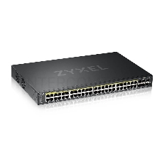 Гибридный L2 коммутатор PoE+ Zyxel NebulaFlex Pro GS2220-50HP, rack 19, 44xGE PoE+, 4xCombo (SFP/RJ-45 PoE+), 2xSFP, бюджет PoE 375 Вт, автономное/облачное управление