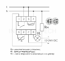 Регулятор температуры RT-820M (от -25 до +130 град.C; микропроцессорный; многофункц.; цифровая индикация; выносной датчик с термоус. проводом; монтаж на DIN-рейке 35мм 230В 16А 1Z IP20) F&F EA07.001.007