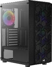 Корпус Aerocool Hive-G-BK-v2 черный без БП ATX 4x120mm 1xUSB2.0 2xUSB3.0 audio bott PSU