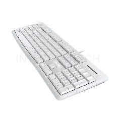 Клавиатура проводная Dareu LK185 White (белый), мембранная, 104 клавиши, EN/RU, 1,8м, размер 440x147x22мм
