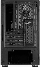 Корпус Aerocool Atomic V1 без БП, mATX, боковое окно (закаленное стекло), черный