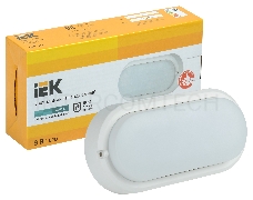 Светильник Iek LDPO0-4011-8-4000-K01  LED ДПО 4011 8Вт IP54 4000K овал белый IEK