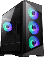 Компьютерный корпус mATX, без блока питания Gamemax Destroyer TGB mATX case, black, w/o psu, w/1xUSB3.0+2xUSB2.0, Combo Audio, w/3x12cm ARGB front fan (1xFN-12A-M6I, 2xFN-12A-S6I), w/1x12cm ARGB rear fan (FN