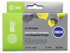 Картридж струйный Cactus CS-EPT0804 желтый для Epson Stylus Photo P50 (11,4ml)