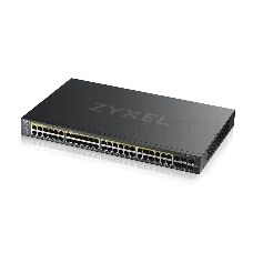 Гибридный L2 коммутатор PoE+ Zyxel NebulaFlex Pro GS2220-50HP, rack 19, 44xGE PoE+, 4xCombo (SFP/RJ-45 PoE+), 2xSFP, бюджет PoE 375 Вт, автономное/облачное управление