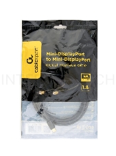 Кабель mDP-mDP Cablexpert CCP-mDPmDP2-6 , 20M/20M, v.1.2, 4K, 1.8м, черный, позол.разъемы, пакет