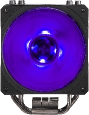 Кулер Cooler Master Hyper 212 RGB Black Edition with 1700 (150W, 4-pin, 158.8mm, tower, Al/Cu, RGB, fans: 1x120mm/59CFM/30dBA/2000rpm, 2066/2011-v3/2011/1700/1366/1200/115x/AM4/AM3+/AM3/AM2+/AM2/FM2+/FM2/FM1)