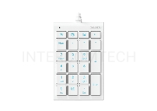 Клавиатура проводная Dareu LK22 White (белый), цифровой блок (Numpad)