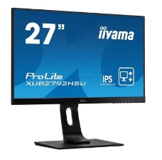 Монитор LCD 27'' 16:9 1920х1080(FHD) IPS, nonGLARE, 75 Гц, 250cd/m2, H178°/V178°, 1000:1, 80M:1, 16.7M, 4ms, VGA, HDMI, DP, USB-Hub, Height adj, Pivot, Tilt, Swivel, Speakers, 3Y, Black