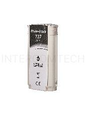 Струйный картридж Sakura B3P23A (№727 Photo Black) для HP, фото-черный, 130 мл.