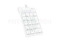 Клавиатура проводная Dareu LK22 White (белый), цифровой блок (Numpad)