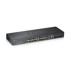 Коммутатор ZYXEL GS1920-24v2 Hybrid Smart switch Zyxel Nebula Flex, 24xGE, 4xCombo (SFP/RJ-45), silent (fanless), Standalone / cloud management