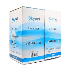 Кабель SkyNet Premium FTP indoor 2x2x0,51, медный, FLUKE TEST, кат.5e, однож., 305 м, box, серый