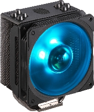 Кулер Cooler Master Hyper 212 RGB Black Edition with 1700 (150W, 4-pin, 158.8mm, tower, Al/Cu, RGB, fans: 1x120mm/59CFM/30dBA/2000rpm, 2066/2011-v3/2011/1700/1366/1200/115x/AM4/AM3+/AM3/AM2+/AM2/FM2+/FM2/FM1)