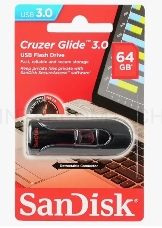 Флеш Диск Sandisk 64Gb Cruzer Glide SDCZ600-064G-G35 USB3.0 черный