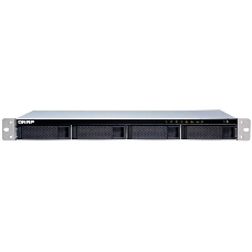 Сетевое хранилище без дисков channel QNAP TS-431XeU-8G NAS 4 HDD trays, 10 GbE SFP+, rackmount, 1 PSU. ARM 4-core Cortex-A15 Annapurna Labs AL-314 1,7 GHz, 8 GB. W/o rail kit RAIL-B02