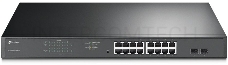 Коммутатор 16-port Gigabit PoE Easy Smart switch, 802.3af on ports 1-16, PoE budget 192 watts, desktop and rack-mountable