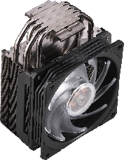 Кулер Cooler Master Hyper 212 RGB Black Edition with 1700 (150W, 4-pin, 158.8mm, tower, Al/Cu, RGB, fans: 1x120mm/59CFM/30dBA/2000rpm, 2066/2011-v3/2011/1700/1366/1200/115x/AM4/AM3+/AM3/AM2+/AM2/FM2+/FM2/FM1)