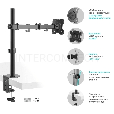 Кронштейн ONKRON D121E для монитора 13-32 настольный, чёрный