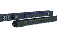 Интеллектуальный блок распределения питания ELEMY Rack PDU, Metered, ZeroU, (3) 16A, 400V, WEB, OLED, (21) C13 & (3) C19 Locking Outlet / Пр-во РФ