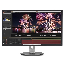МОНИТОР 32 PHILIPS 328P6AUBREB/00 Black с поворотом экрана (IPS, LED, 2560x1440, 4 ms, 178°/178°, 450 cd/m, 50M:1, +HDMI, +DisplayPort, +USB-Type C, +RJ45, +MM)
