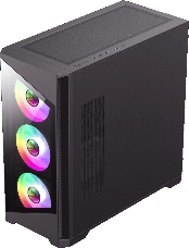 Компьютерный корпус mATX, без блока питания Gamemax Destroyer TGB mATX case, black, w/o psu, w/1xUSB3.0+2xUSB2.0, Combo Audio, w/3x12cm ARGB front fan (1xFN-12A-M6I, 2xFN-12A-S6I), w/1x12cm ARGB rear fan (FN
