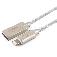 Кабель USB Cablexpert для Apple CC-P-APUSB02W-1M, MFI, AM/Lightning, серия Platinum, длина 1м, белый, блистер