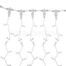 Гирлянда Светодиодный Дождь 2х3м, эффект мерцания, белый провод, 230 В, диоды БЕЛЫЕ, 760 LED