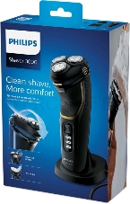 Бритва роторная Philips Series 3000 S3333/54 реж.эл.:3 питан.:аккум. черный/золотистый