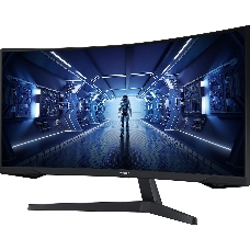 Монитор 34 Samsung C34G55TWWI Black Сurved (LED, Wide, 3440x1440, 165Hz, 1ms, 178°/178°, 250 cd/m, 2500:1, +DP, +НDMI,