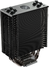 Кулер Cooler Master Hyper 212 RGB Black Edition with 1700 (150W, 4-pin, 158.8mm, tower, Al/Cu, RGB, fans: 1x120mm/59CFM/30dBA/2000rpm, 2066/2011-v3/2011/1700/1366/1200/115x/AM4/AM3+/AM3/AM2+/AM2/FM2+/FM2/FM1)