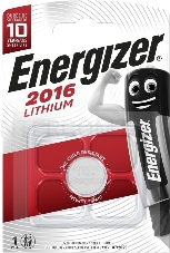 Батарейка Energizer CR2016 BL1 Lithium 3V (1/10/140)