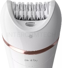 Эпилятор Philips 2 скорости, широкая головка, Wet&Dry, беспроводной, opti light, 6 аксессуаров