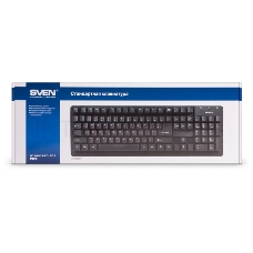 Клавиатура Keyboard SVEN Standard 301 USB чёрная SV-03100301UB