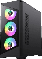 Компьютерный корпус mATX, без блока питания Gamemax Destroyer TGB mATX case, black, w/o psu, w/1xUSB3.0+2xUSB2.0, Combo Audio, w/3x12cm ARGB front fan (1xFN-12A-M6I, 2xFN-12A-S6I), w/1x12cm ARGB rear fan (FN