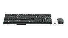 Клавиатура + мышь Logitech MK235 клав:черный мышь:черный USB беспроводная