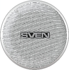 Мобильные колонки SVEN PS-265 1.0 белые  (10W, mini Jack, USB, Bluetooth, micro SD, подсветка, USB Type-C, 2000 мA)