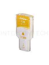 Струйный картридж Sakura F9K15A (№728 Yellow) для HP, желтый, 300 мл.