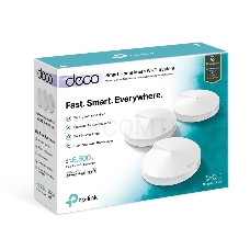 Роутер беспроводной TP-Link DECO M9 PLUS (DECO M9 PLUS(3-PACK)) AC2200 10/100/1000BASE-TX (упак.:3шт)