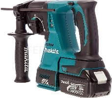 Перфоратор Makita DHR242RFE Перфоратор, ак б\щет,SDS+,{18В,2х3Ач Li-ion,3реж,2.4Дж,0-4700у\м,3.3кг,чем,подсвет,совмест с 4Ач Li-ion}