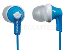 Наушники вкладыши Panasonic RP-HJE118GUA 1.1м белый/голубой проводные (в ушной раковине)