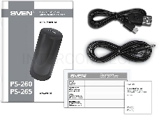 Мобильные колонки SVEN PS-265 1.0 белые  (10W, mini Jack, USB, Bluetooth, micro SD, подсветка, USB Type-C, 2000 мA)