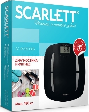 Весы напольные SCARLETT SC-BS33ED83, электрон., 180 кг, черные