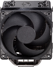 Кулер Cooler Master Hyper 212 Black Edition with 1700 (150W, 4-pin, 158.8mm, tower, Al/Cu, fans: 1x120mm/42CFM/26dBA/2000rpm, 2066/2011-v3/2011/1700/1366/1200/115x/AM4/AM3+/AM3/AM2+/AM2/FM2+/FM2/FM1)