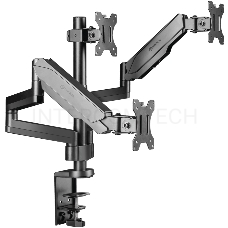 Кронштейн (держатель) ONKRON G280 для трех мониторов 13-32 дюймов настольный, черный