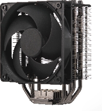 Кулер Cooler Master Hyper 212 Black Edition with 1700 (150W, 4-pin, 158.8mm, tower, Al/Cu, fans: 1x120mm/42CFM/26dBA/2000rpm, 2066/2011-v3/2011/1700/1366/1200/115x/AM4/AM3+/AM3/AM2+/AM2/FM2+/FM2/FM1)